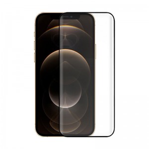 Película de Vidro Temperado FULL 3D Black para iPhone 12 Pro Max